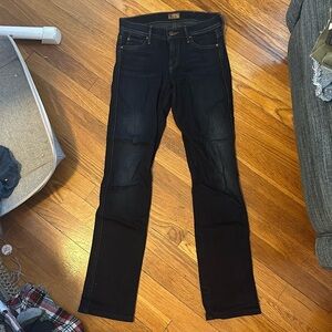 Like new MOTHER dark rinse straight leg jeans Anthropologie